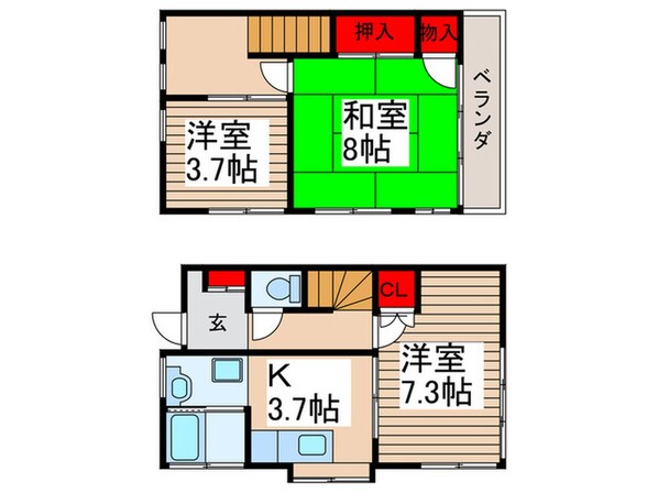 五香西１丁目戸建の物件間取画像